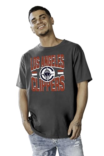 Los Angeles Clippers NBA Officially Licensed T-Shirt Ringspun Bold Black, Large
