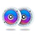 Root Industries 110mm AIR Stunt Trick Scooter Wheels (Pair) - - Kick Push Scooter Tires - Pro 110mm Freestyle Urethane - Fit Most Setups - 24mm x 110mm - Bearings Installed (White/Rocket Fuel)