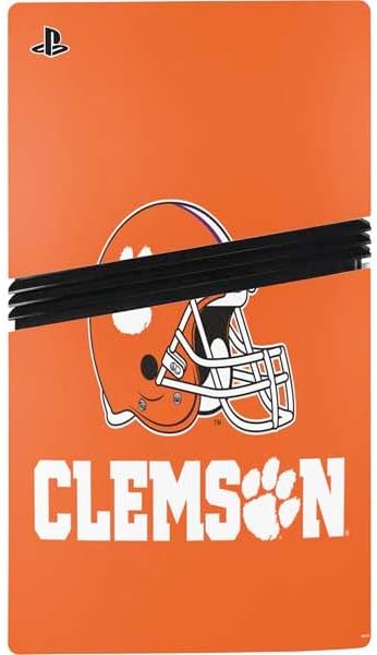Skinit Decal Gaming Skin Compatible with PS5 Pro Bundle - Officially Licensed Clemson University Football Design