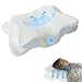 MOMMY CONFORT Almohada Cervical Viscoelástica Ergonómica 60x35 Firme Antironquidos Soporte Cuello y Hombros Lavable Transpirable Dormir Mejor Dolor Cervical Mariposa Oeko Tex Salud y Descanso