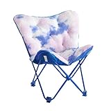 Heritage Kids Sherpa Butterfly Chair, Blue