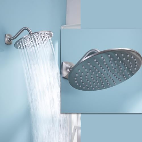 SWHYGER 8 Inch Angled Shower Arm Extension with Flange, Brushed Nickel SW-91068-8BN. by SWHYGER - Used condition - Image 9