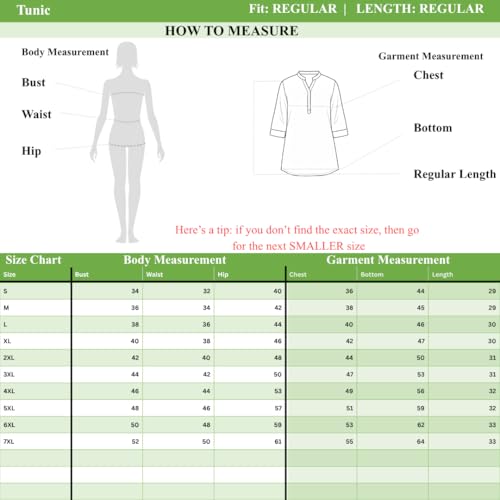 Image of Women's Roll-Up Sleeve Tunic Top, V-Neck with Button Front, Side Pockets, Rayon Short Kurti