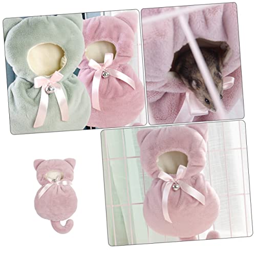 Mipcase 2 Pçs Acessórios Para Anão Em Forma De Cama Esquilo Rede De Inverno Pequeno Animal Saco De P