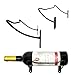 VEEBOOD Wall Mounted Metal Wine Rack Hanging Wine Bottle/Hand Towel Holder (Black, Set of 3)