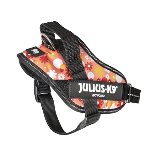 Julius-K9, IDC Powergeschirr, Größe: S/Mini, Pink mit kleinen Blumen
