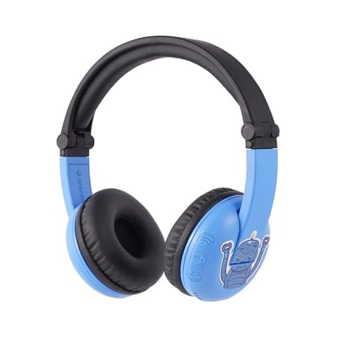 Made for Amazon Volume Limiting Bluetooth BuddyPhones, PlayTime in Blue. Ages (3-7) Cover