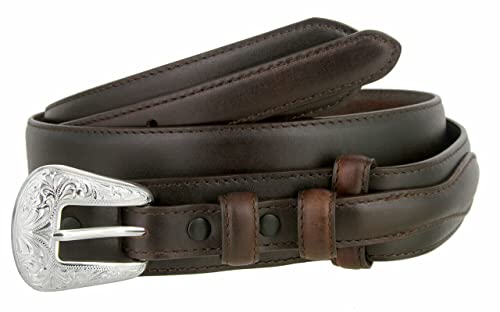 Image of Belts.com Western Buckle Belt Oil Tanned Genuine Leather Ranger Belt 1-3 /8 inch(35mm) Taper to 3 /4 inch(19mm) Wide-Multiple choices