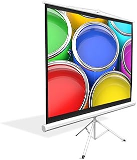 Upgraded Pyle 84" Projector Screen with Floor Standing Portable Fold-Out Roll-Up Tripod Manual