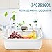 AMI PARTS 240351601 Refrigerator Freezer Door Bin Side Frame Fit for Ken-more Frigi-daire freezer door shelf replacement Replaces 240351607 891154 AP2115974 PS430027 AH430027 EAP430027 (2 Pack)