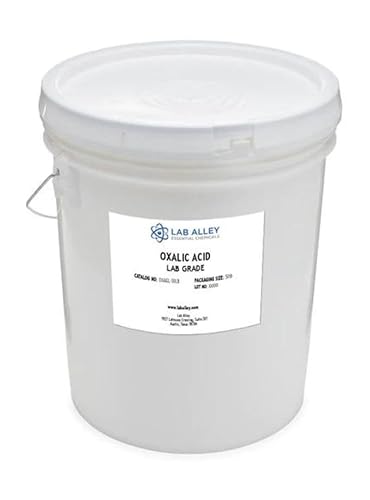 Ácido oxálico, cristales, grado de laboratorio, 50 libras