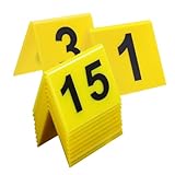 jojofuny 15 Stück Teiliges Acryl Gelb schwarz Stabile und Kippsichere...