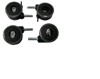 Invacare Bed Caster Package; 2 w/Brake and 2 w/Out Brake, 1123550
