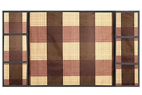 Image of Stylista Refridgerator top Cover Suitable for Samsung RT37C4512BX /HL, 322 Liter Fridge, Dimension (WXD) 65x111 CM, Gingham Pattern Beige