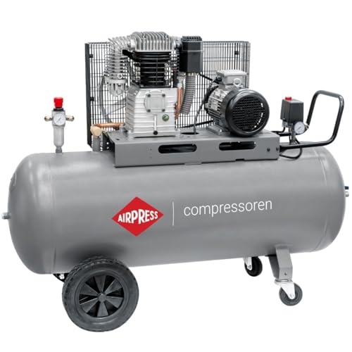 Airpress® Compressore ad aria compressa 5,5 CV 4 kW 11 bar 270 litri caldaia 400 Volt grande compressore a pistone lubrificato ad olio HK 700-300