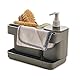 Snips Riordinello Grau, Schwammhalter küche mit Dosierer, Spülbecken Organizer, Spülmittelspender 21 x 12 x 18 cm, Made in Italy, 0% BPA und Phthalate Free.