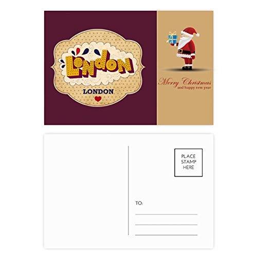 Cartes postales Père Noël britannique lot idéal pour cadeaux de Noël