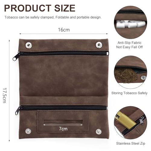 Tabaktasche Leder drehertasche für 30g, Tabakbeutel für tabak Drehtabak, Drehtabak Tasche, Tobacco Pouch