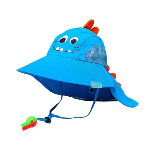 La Mejor Lista de Gorros para Niño Top 10. 43 Sombrero para Niños, Gorra para Bebe, Sombrero ala Ancha para Playa Niños con Malla y Correa Ajustable para la Barbilla, Secado Rápido 50+ UPF de Verano (MX/US, Numérica, 6...