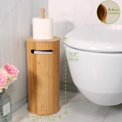 Thatsdoven NO Toilet Paper Stand With 3-Roll Tissue Holder For Boho Bathroom thumb #5