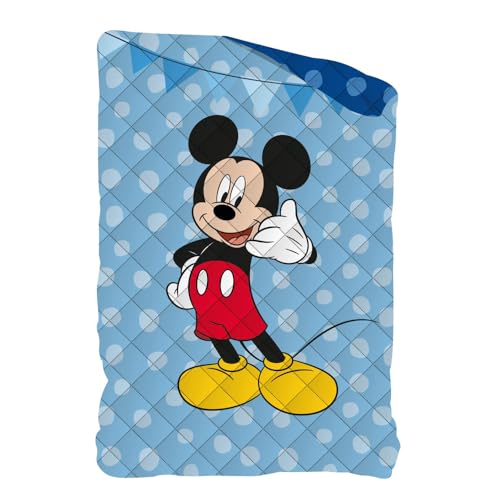 Moda Egidio Trapunta Piumone Invernale Letto Singolo Personaggi Disney Double Face (TOPOLINO)
