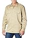 Dickies Men's Long Sleeve Flex Twill Work Shirt, Desert Sand, Medium