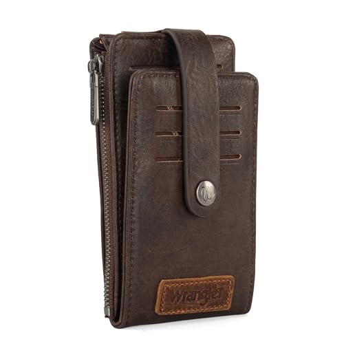 Wrangler Womens Bifold Wallet Vintage Multi Credit Card Holder for Women Slim Minimalist with Zipper Pocket Coin Purse3