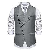 Ideal para eventos formales: Mejore su estilo para eventos formales con un chaleco de traje para hombre bien ajustado, proporcionando una opción elegante que complementa su conjunto general