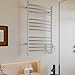 HEATGENE Towel Warmer Wall Mount Electric Plug-in/Hardwired Heated Towel Rack Brushed