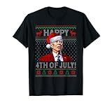Funny Joe Biden Happy 4th Of July Ugly Christmas Sweater T-Shirt