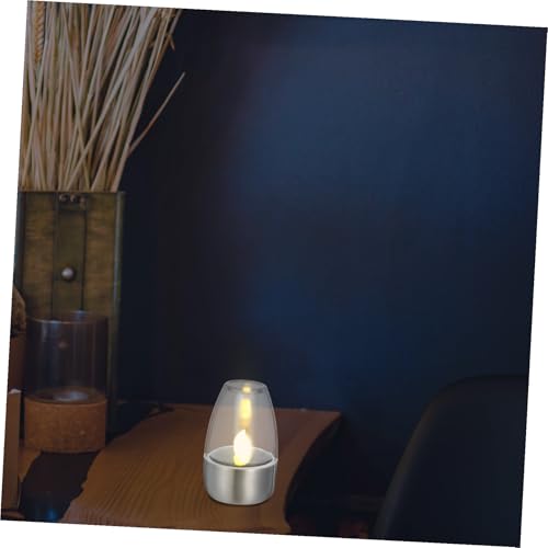 Lámpara solar recargable de luz cálida con base ORFOFE para decoración exterior 7
