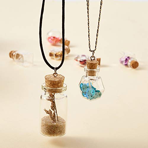 PandaHall 1 set di bottiglie di sughero di vetro