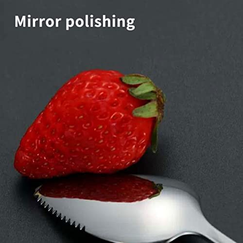 Grapefruit lepels zilveren roestvrij staal half gekartelde fruit dessert snijsters 2 stks voor doe -het -zelf - Image 8