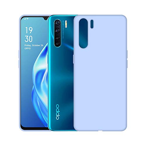 Image of Case Creation Luxurious OG Series for Oppo F15 Case Cover,Anti-Dirty Slim Case Frosted Matte Cute Candy TPU Raised Bezel (Splash of Color) Back Cover for OppoF15 -Light Purple