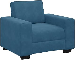 Kangmusi 4105256 - Sillón (terciopelo, 60 cm), color azul