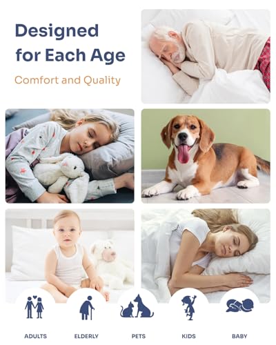 Image of Washable Bed Pads 36 inch x 72 inch - 2 Pack, White, Waterproof Bed Pads for Incontinence, Bed Wetting Pads for Bed, Sofa, Floor, Resuable Underpads for Adults, Seniors, Pet