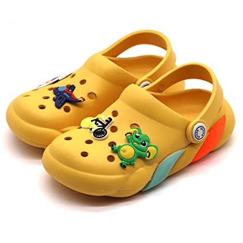 Image of SVAAR Slingback Clog Shoes for Boys & Girls || Indoor & Outdoor Sandals Clogs for Kids with 4 Cartoon Charm