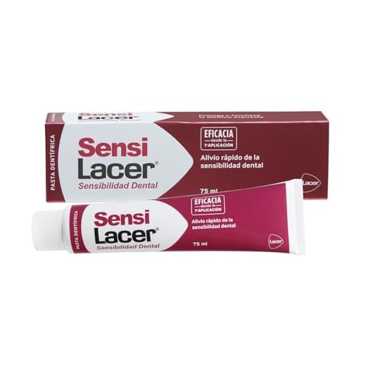 SENSILACER - Pasta Dentífrica 75 ml, Acción Desensibilizante, Efecto Rápido y Prolongado, Disminuye la Sensibilidad de los Dientes, Bajo Indice de Abrasividad