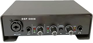 DSP 2 x USB Audio Interface, Premium Interface | 48V Phantom Power Support | 16-bit/48kHz. Plug and Play-No Drivers