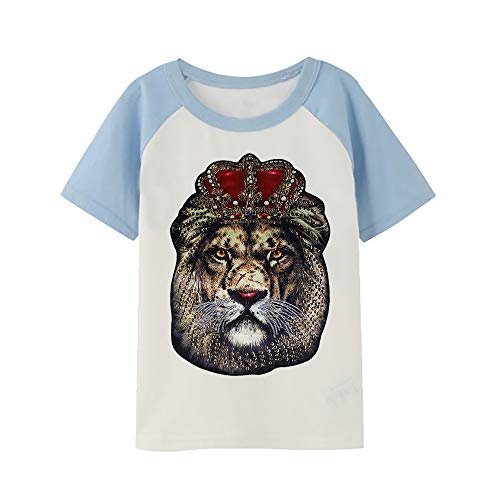 2Piece Oversized Fashion Beads Embroidered Sequins Patch Decals For Clothing Accessories Tiger Head Lion Applique Sew On Diy Supplies (No.3) #TOP6