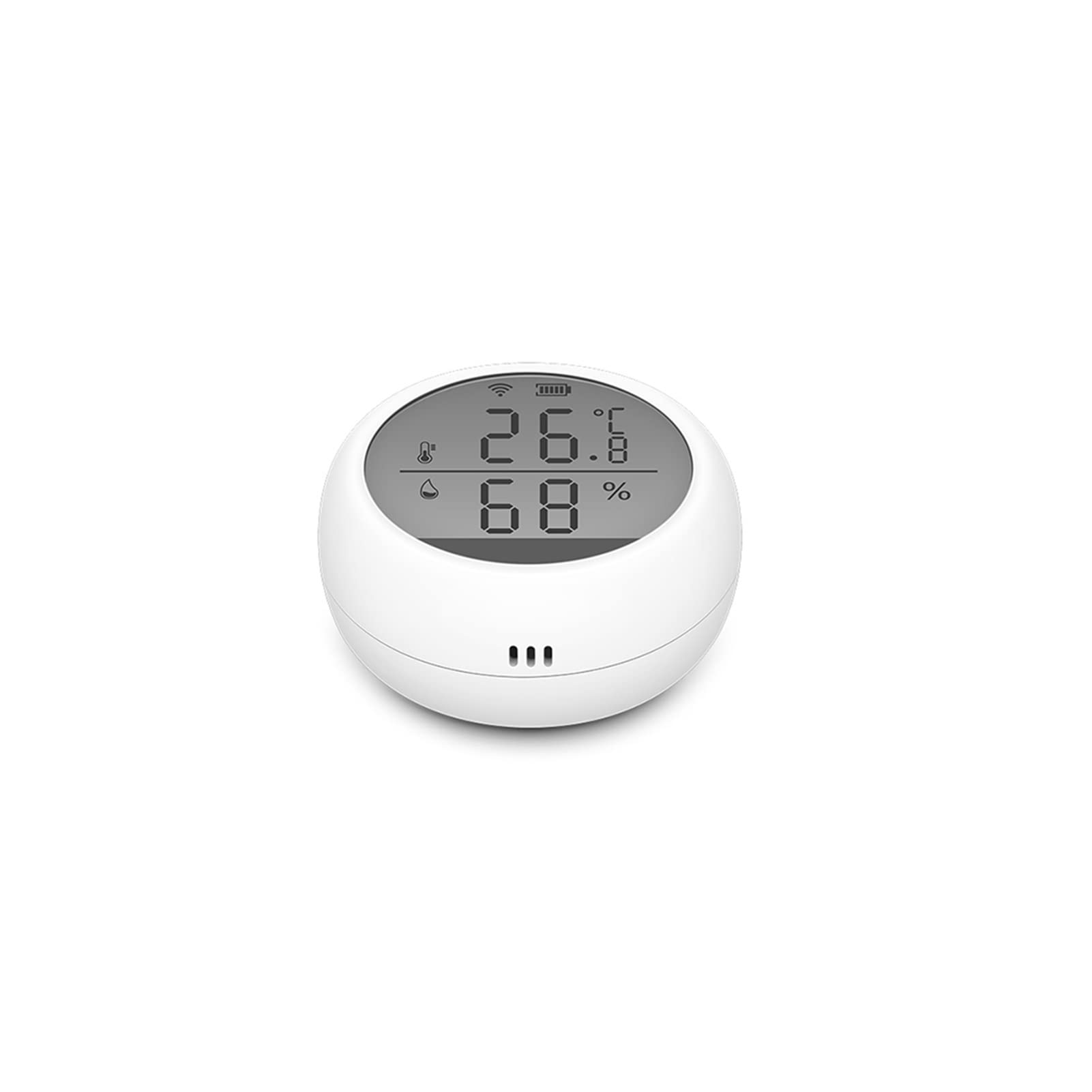 Thermomètre d'intérieur hygromètre numérique Tuya WIFI Capteur de température et d'humidité, Fahrenheit et Celsius LCD Affichage fonctionne avec Alexa Google Assistant Smart Life Smart Life Avec écran