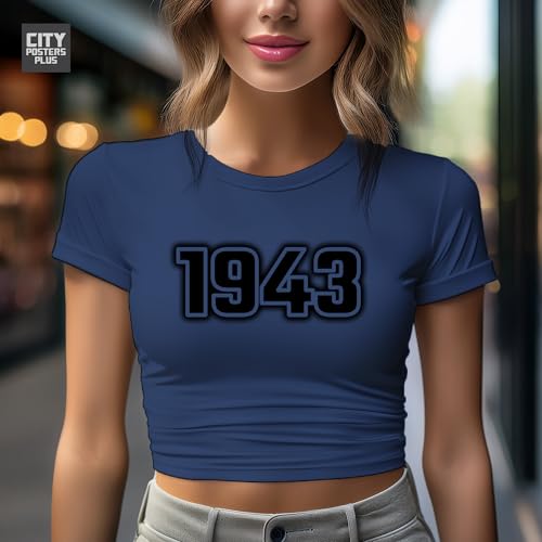 Crop top bleu marine 1943 coupe flatteuse anti irritation