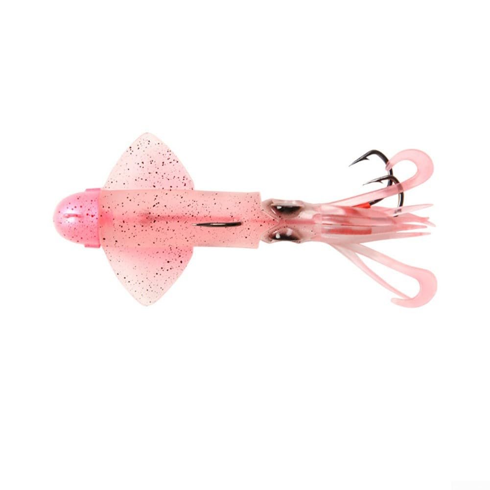 Soft Silicone Squid Bait With Natural Swimming Action For Deep Sea Fishing And Freshwater Use, Designed To Attract Various Fish Species(250G B)