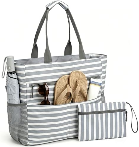 Bolsas de Playa Grandes XXL Familiar, Bolso Playa Impermeable con...