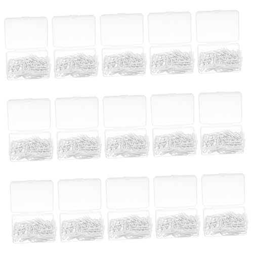 SOPOTUTU 750個入りホワイトメタル形針 箱 滑らかで な挟み心地 書類やノートの整理になオフィス 学校用ファイルクリップ 多用途のプランナー