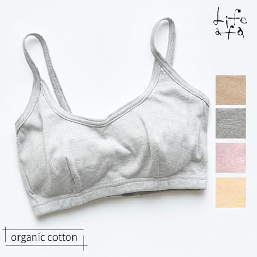 Lifeafa（ライフアファ）『オーガニックコットンストラップブラ』