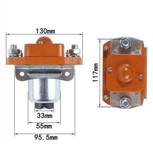 Contacteur CC 72V 600A normalement ouvert haute capacité pour engins