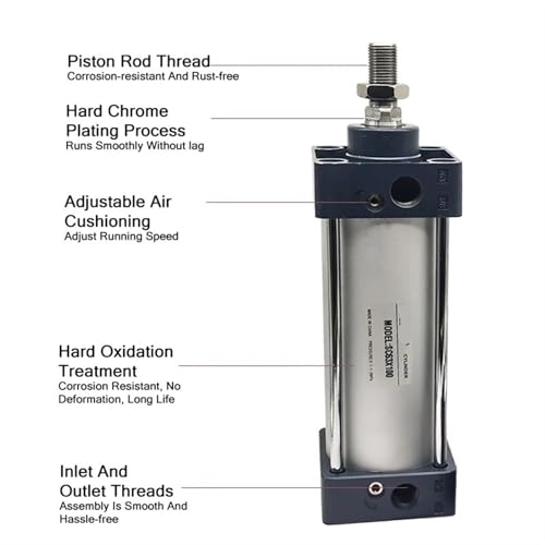 Cylindre SC63mm à piston double effet offrant une grande poussée mécanique stable - 5
