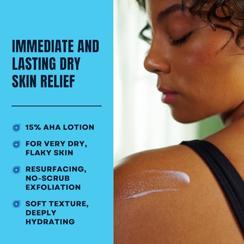 AmLactin Rapid Relief Restoring Lotion + Ceramides | 24-Hr Dryness Relief | Powerful Alpha-Hydroxy Therapy Gently Exfoliates | Lactic Acid (AHA) | Rough Flaky Dry Skin | Twin Pack (2) 7.9 oz. Bottles