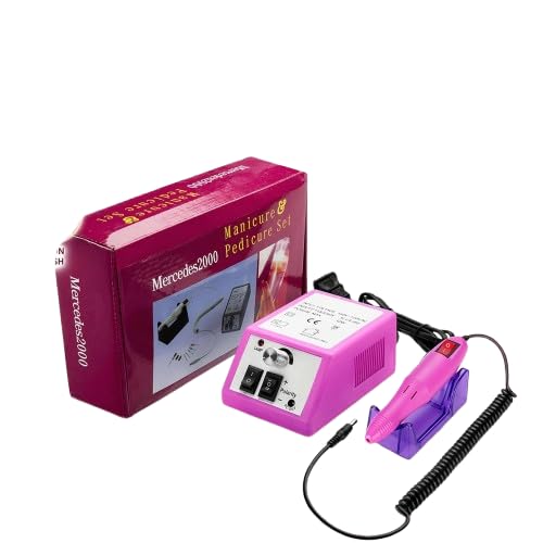 BOLT BEE Electric Nail File Drill Machine for Manicure & Pedicure | Professional Nail Art Acrylic Shaping, Polishing & Buffing Tool Kit with Adjustable Speed and Drill Bits Set - Pack of 1